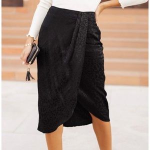 Kalina leopard print Bohme skirt